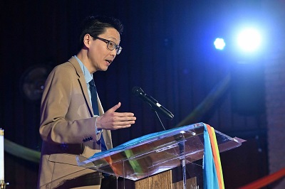 William Yoo preaching